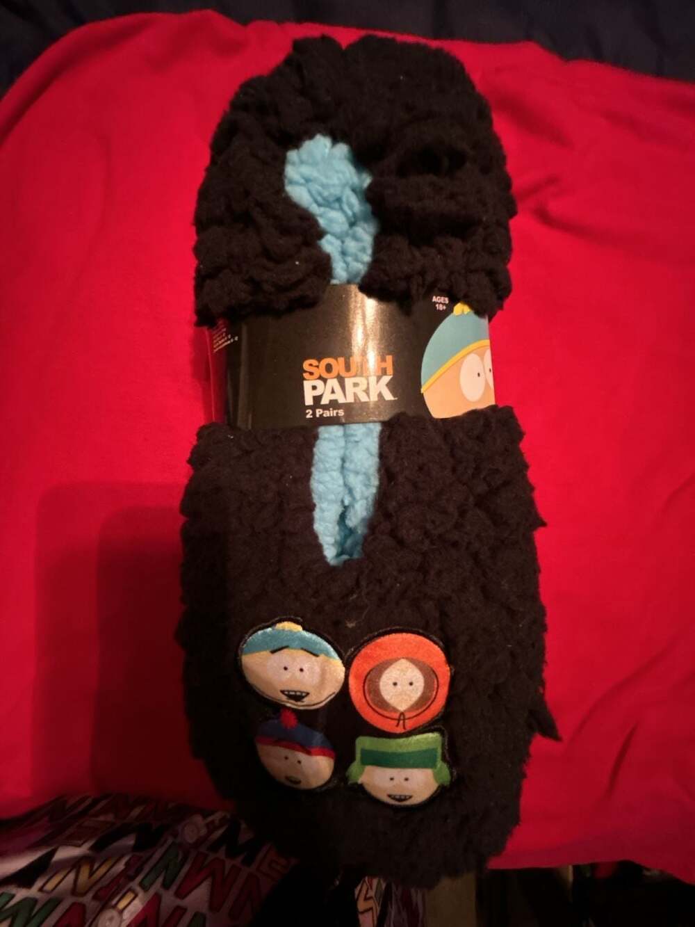South Park Fuzzy Plush Crew Socks 2-Pair Set